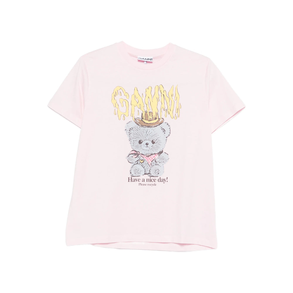 Ganni T Shirt - Rosa | e47782ad586c6f59338e182f14edaef33961010b