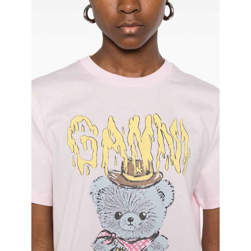 Ganni T Shirt - Rosa | 308467d1d9f9e54d97be6a27facda761a6a942dc