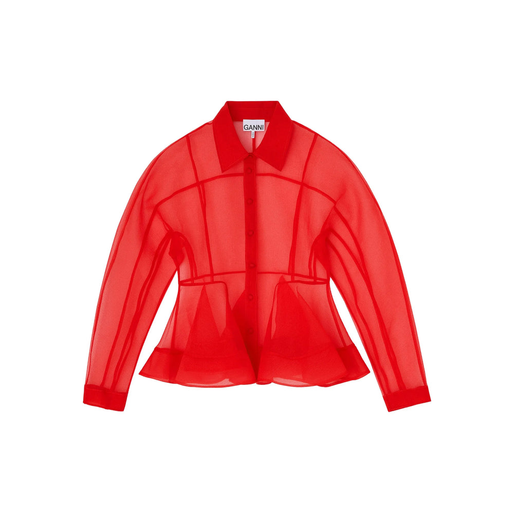 Ganni Camicie - Rosso | 052f9263113015bcc23c90520d80d5c6cc385c7c