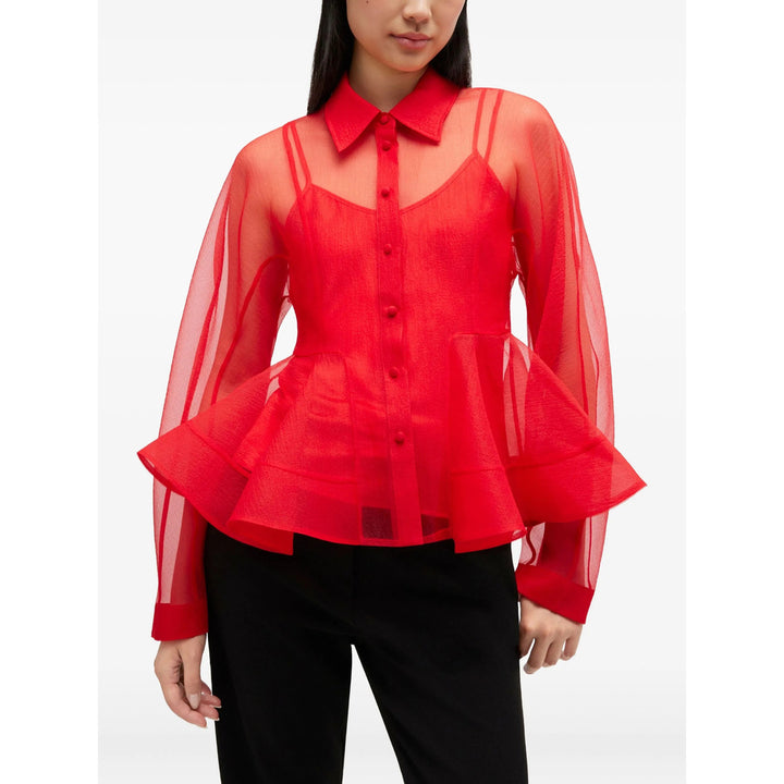Ganni Camicie - Rosso | ae9135773a41b19f43c63ebcea9e55d62e043c59