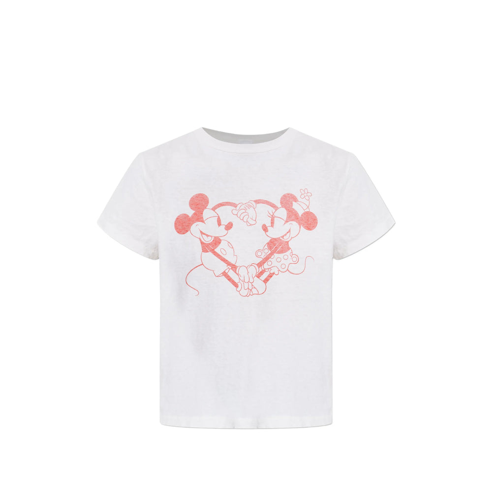 Re/Done T Shirt - Bianco, Rosso | 8cad9825087a385730570b67f17814b576a5f65f