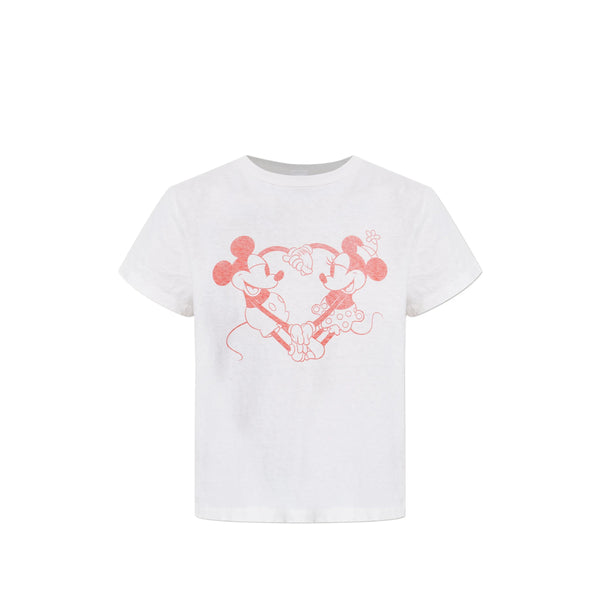 T Shirt Bianco, Rosso