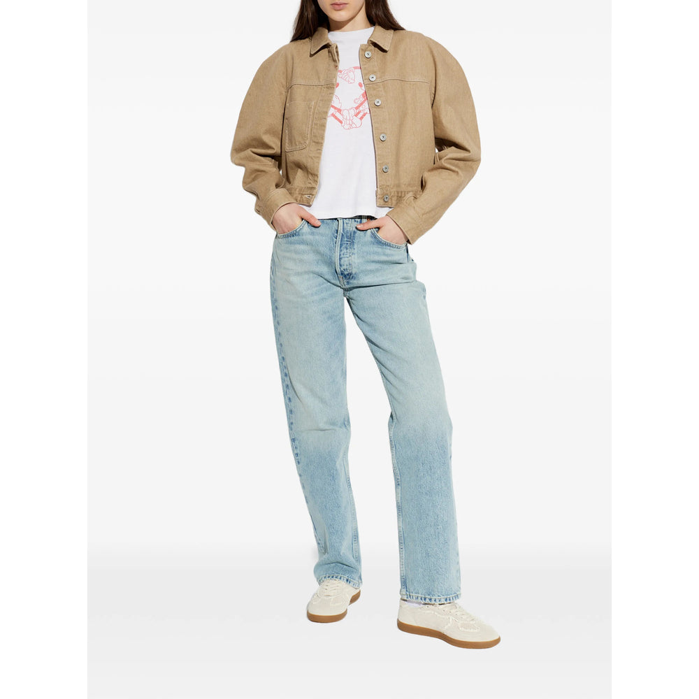 Re/Done T Shirt - Bianco, Rosso | 598d027d1f30f214044f3a16740793c72d019707