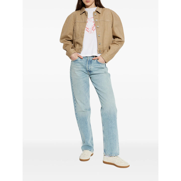 Re/Done T Shirt - Bianco, Rosso | 598d027d1f30f214044f3a16740793c72d019707