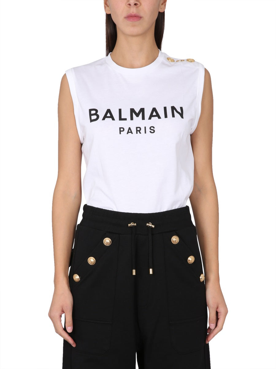 Balmain Top - Bianco | Wanan Luxury