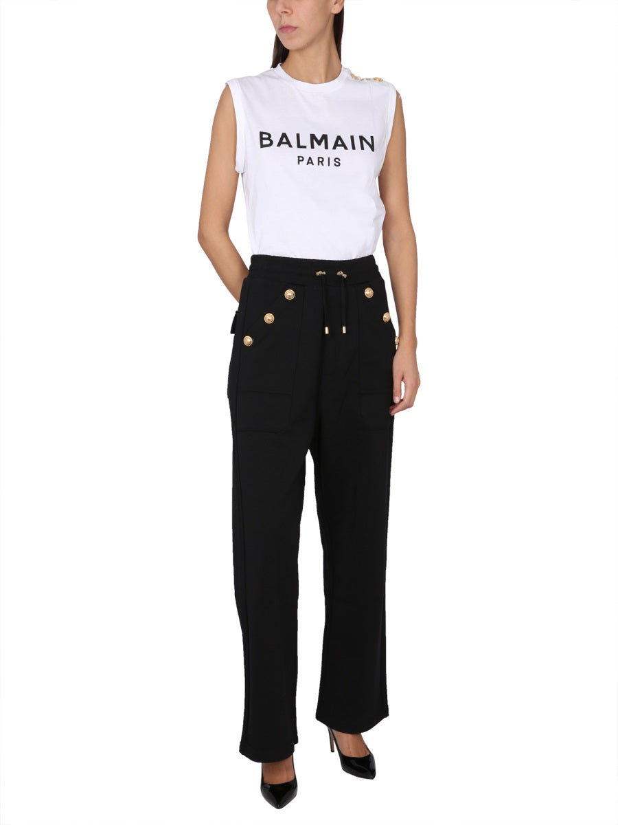 Balmain Top - Bianco | Wanan Luxury