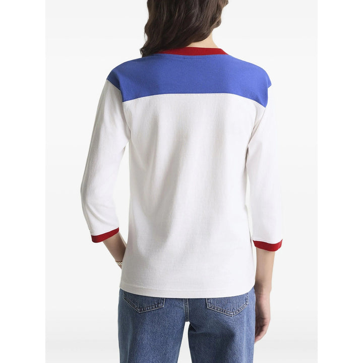 Sporty & Rich T Shirt - Bianco, Blu | 55676c79a1e7429a7d3a720d7752c3c1eb6c94d1