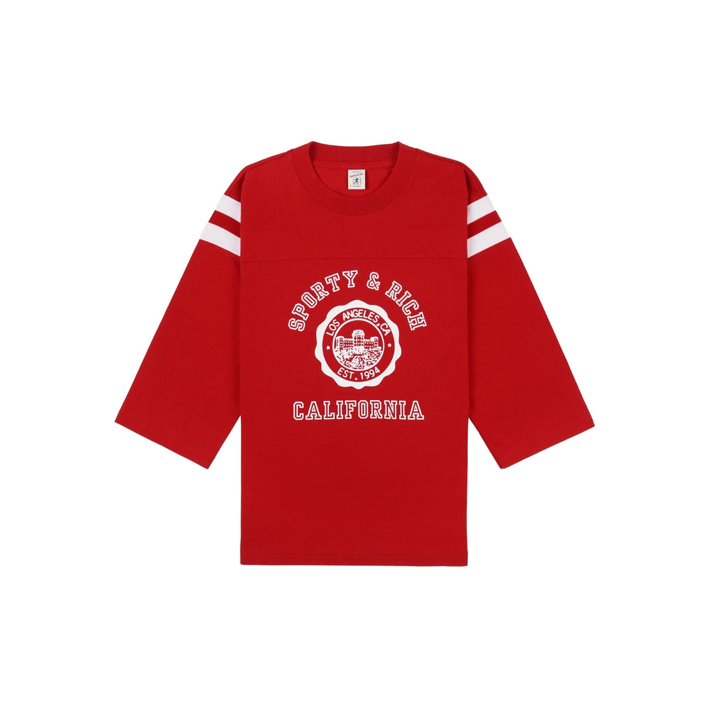 Sporty & Rich T Shirt - Rosso, Bianco | 1776b14d7d0b3235f0edd5a0063c7571a5de0893