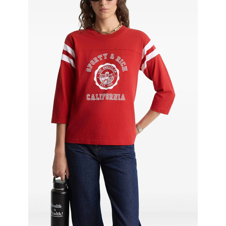 Sporty & Rich T Shirt - Rosso, Bianco | e67855a5c3d1e45b601f2e8d5d8d67edf3460dda