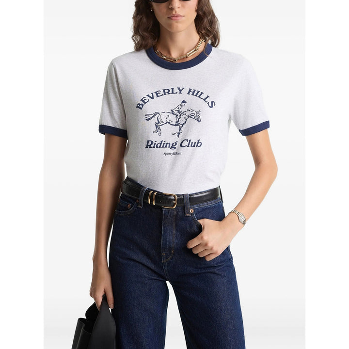 Sporty & Rich T Shirt - Neutro | 59c55acc42c7b5b97ea9ab5aaf3bcec536af80e5