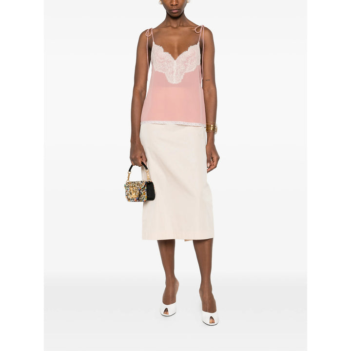 Valentino Top - Rosa, Bianco | 2703a92f09469deb75932a8c35d77c966f144ed3