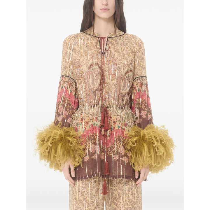 Valentino Top - Neutri, Marrone | a70c4cdb58cd88bd19022a7e988d663236026b1d