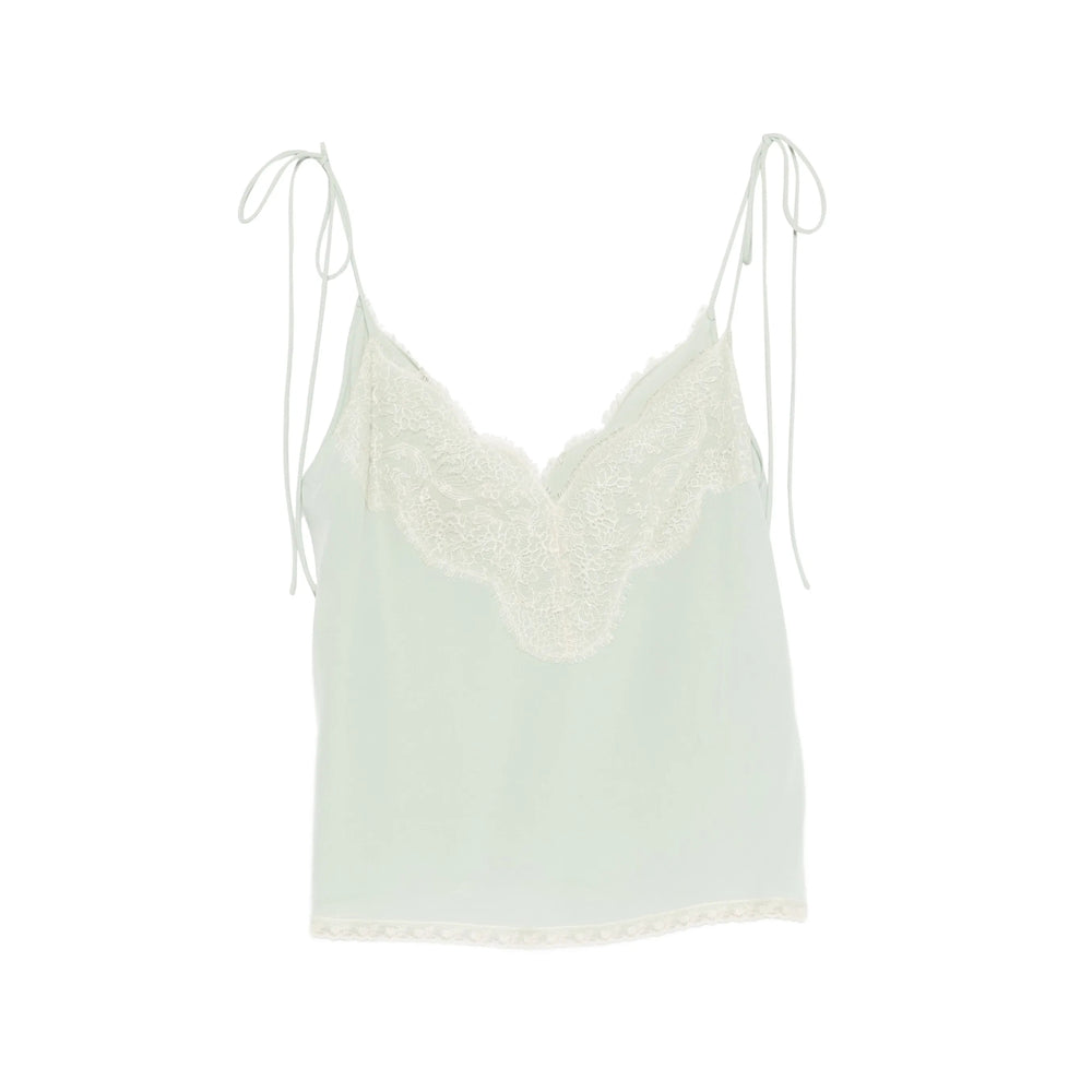 Valentino Top - Verde, Bianco | 2534cf281b01bb8b629a48600d640db644436956