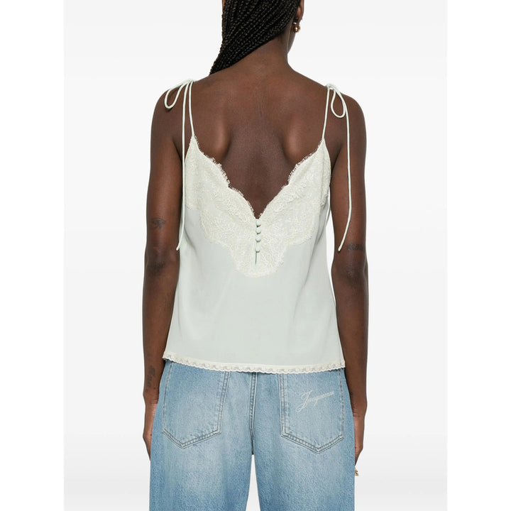 Valentino Top - Verde, Bianco | 5ea2446b1f32667b1d38ba727a04b313fe567933