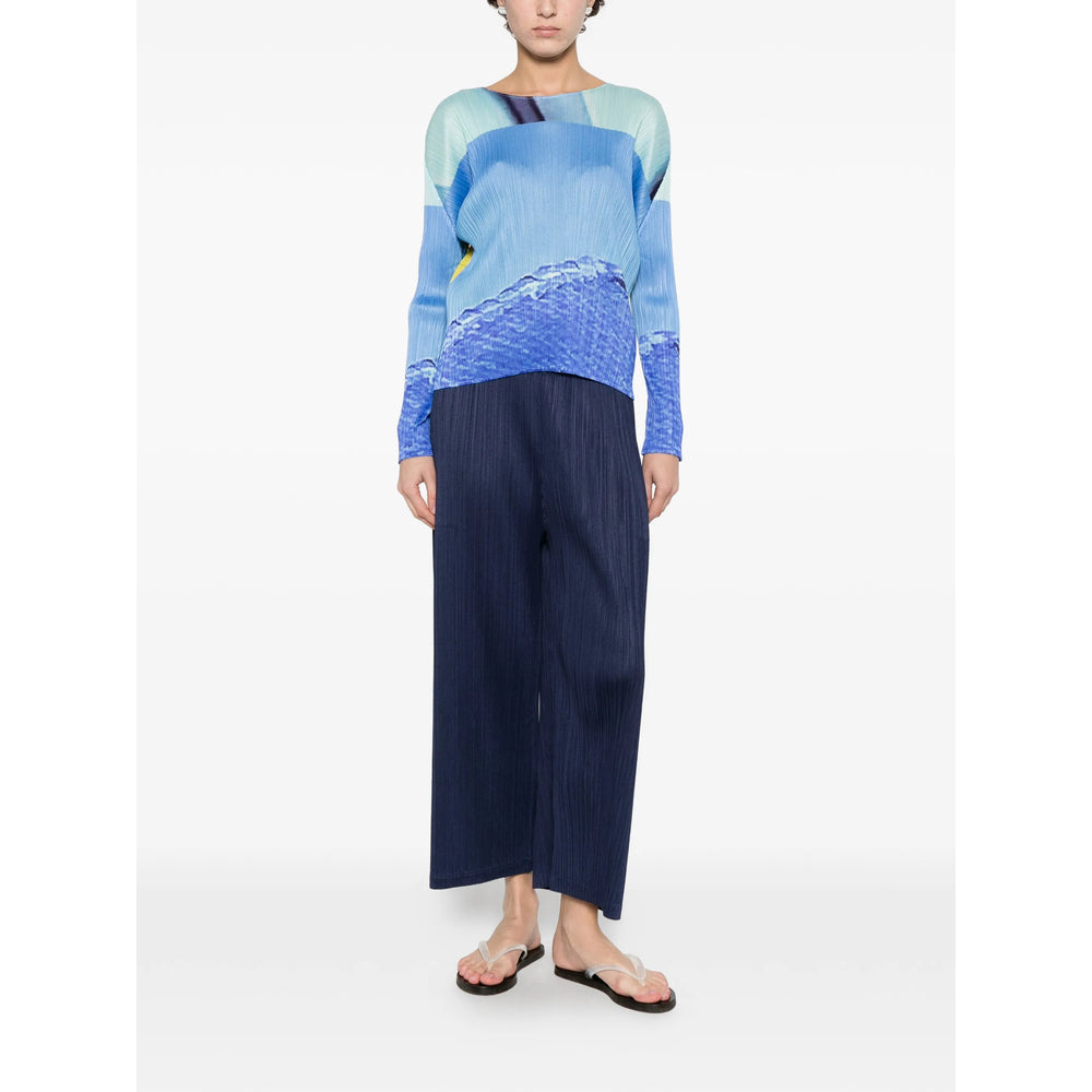 Pleats Please Issey Miyake Pantaloni - Blu | 3b842879ef7b75dfe3848a609770e0283de56fd3