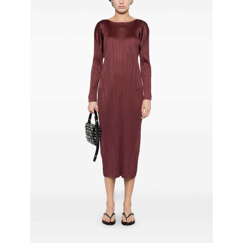Pleats Please Issey Miyake Abiti - Rosso | b02e5ed38d2939af9ea72c999920be90141a2f91