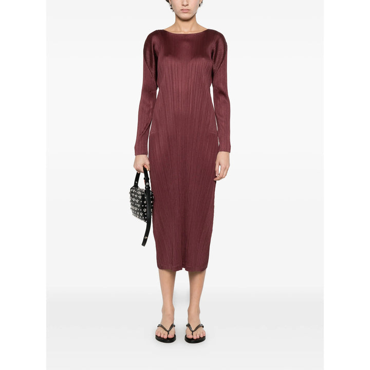 Pleats Please Issey Miyake Abiti - Rosso | b02e5ed38d2939af9ea72c999920be90141a2f91