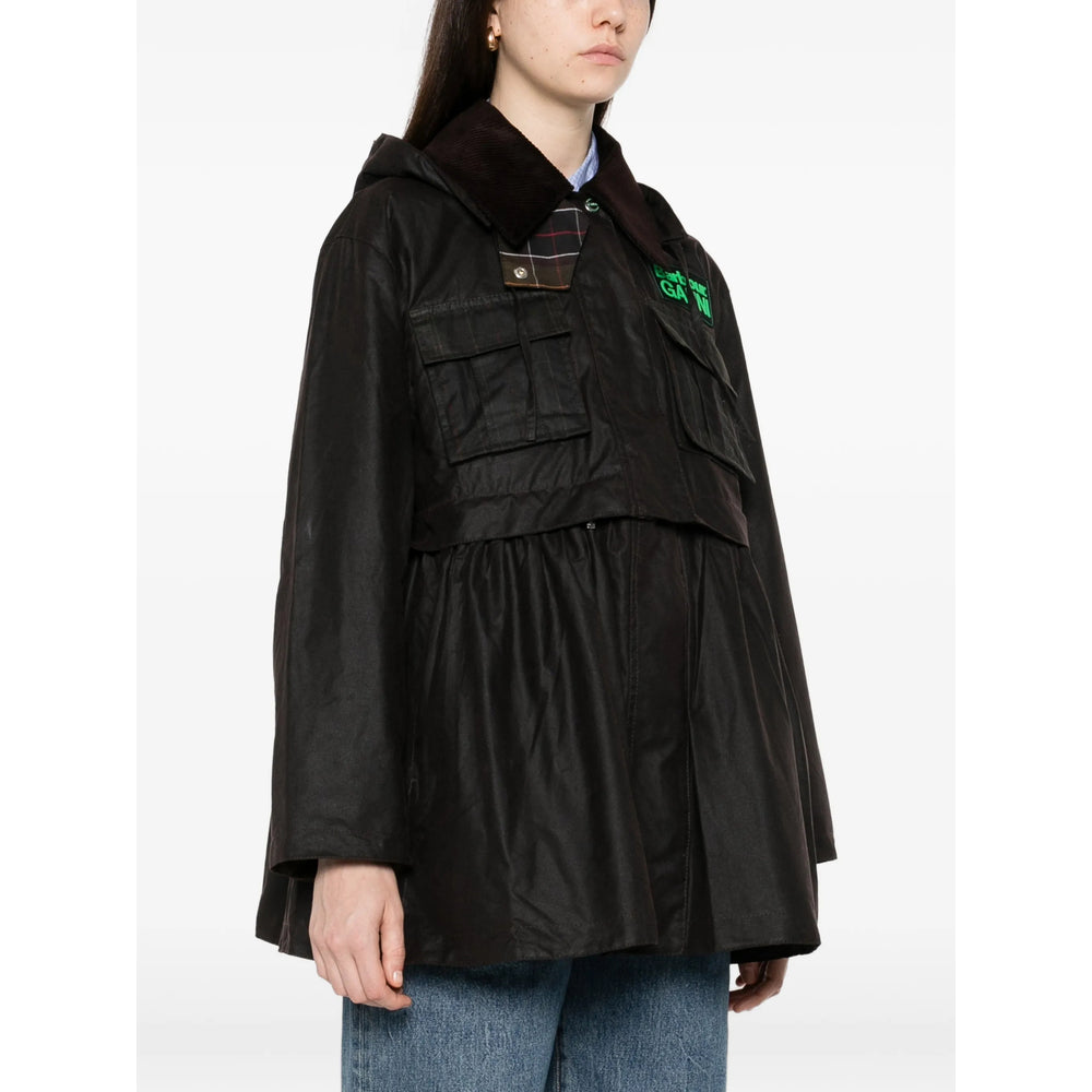 Barbour X Ganni Outerwears - Marrone | 57dbed569f313f8623151713535c2312ed6d598e