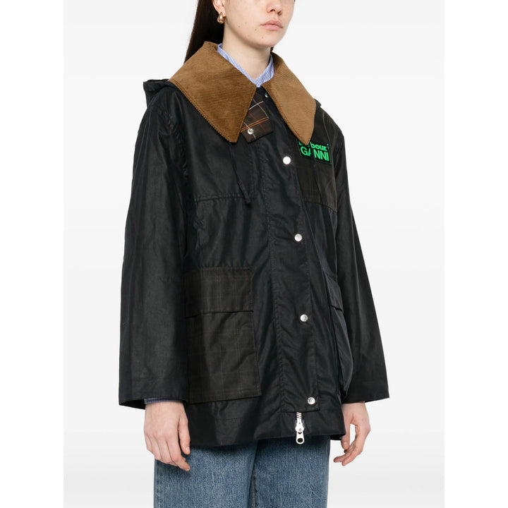 Barbour X Ganni Outerwears - Nero | 8c700f90febee60f223d72afbffe4d1f78cf6ccd