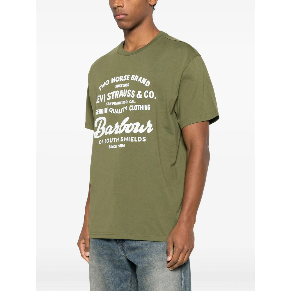 Barbour X Levi'S T Shirt - Verde | 5bbc2bade469a5f458c4caa28806f362a6c44ded