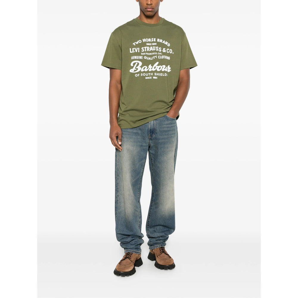 Barbour X Levi'S T Shirt - Verde | 6b82389b8a14acc52896acfa5f0398466d8926b2