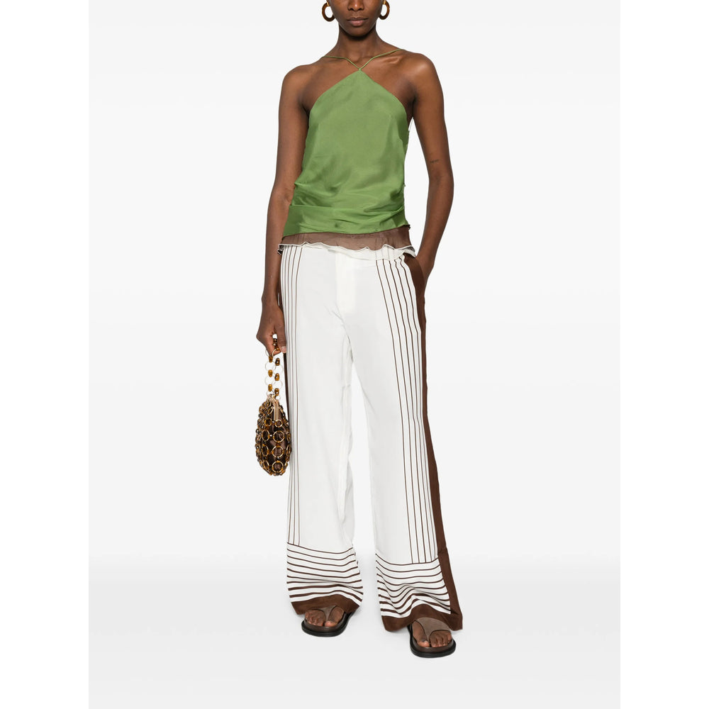 Sir. Pantaloni - Bianco, Marrone | a04a9d9c7abd5f5211a016aeb62df2928ff6f714