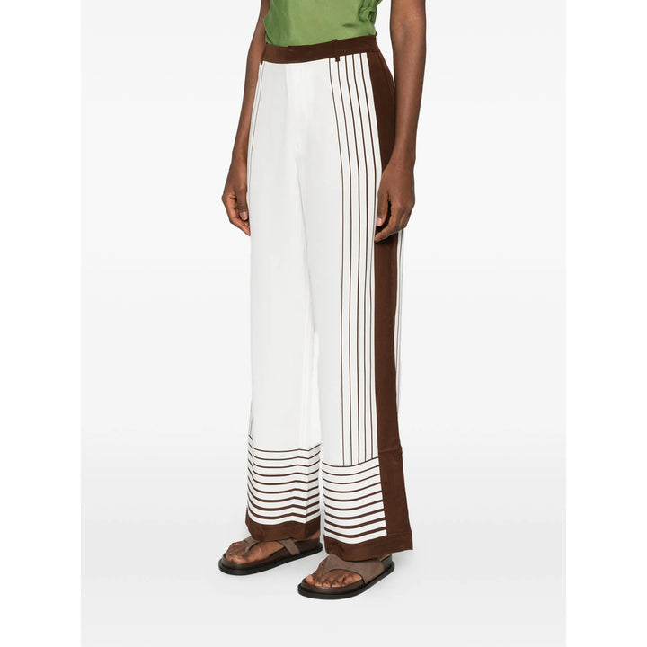 Sir. Pantaloni - Bianco, Marrone | f9f951165fc568d52c4b629a12b85cd637e76476