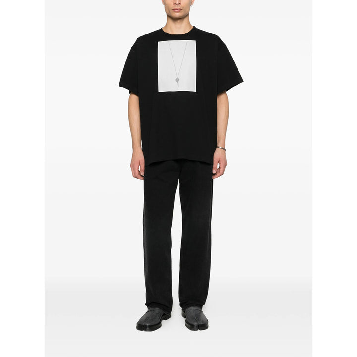Mm6 Maison Margiela T Shirt - Nero | 4d268b3a60ddd97b7afb6b3c2d56e2c59a61c294
