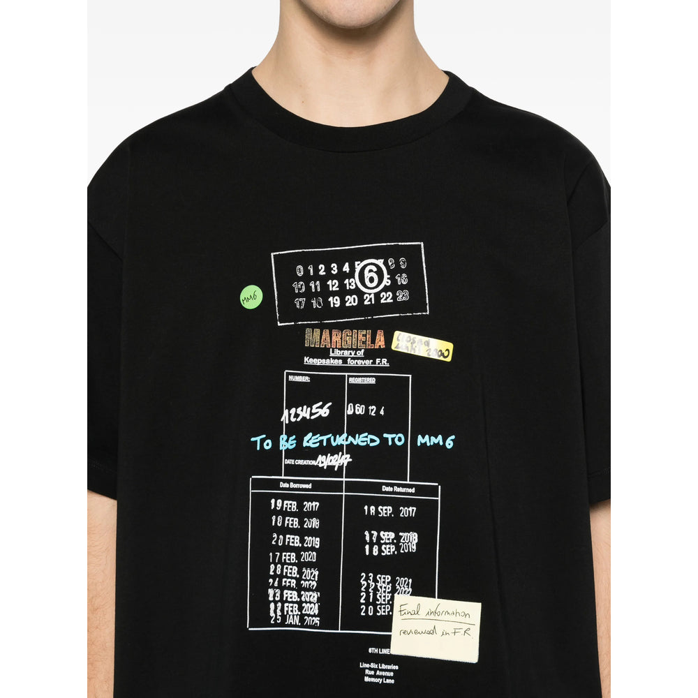 Mm6 Maison Margiela T Shirt - Nero | 78f786a236a0c40d3434df3f4cca68574e86cc95