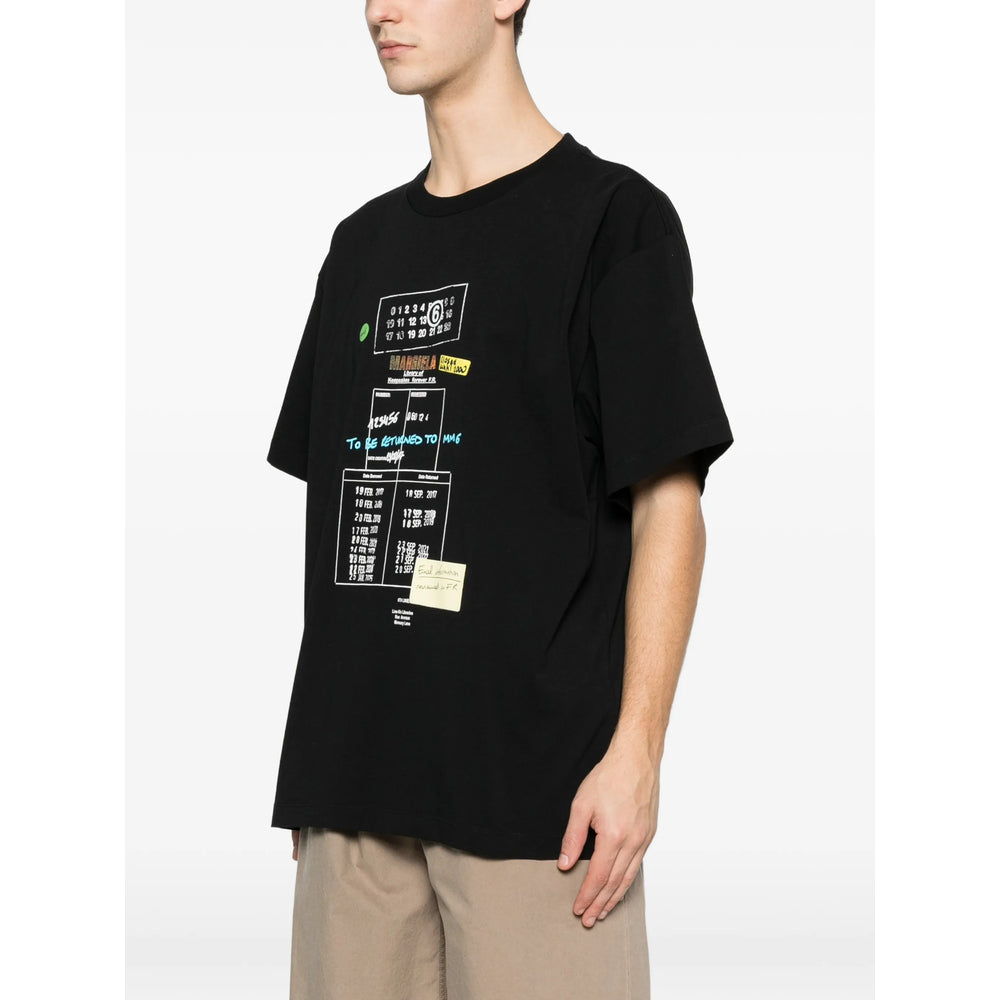 Mm6 Maison Margiela T Shirt - Nero | faa42c64a575b86f51c550600e61bdcf1534ca43