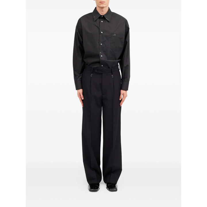 Mm6 Maison Margiela Pantaloni - Nero | 176482627e7707107cfdb8fbc34e9b45c760f8b1