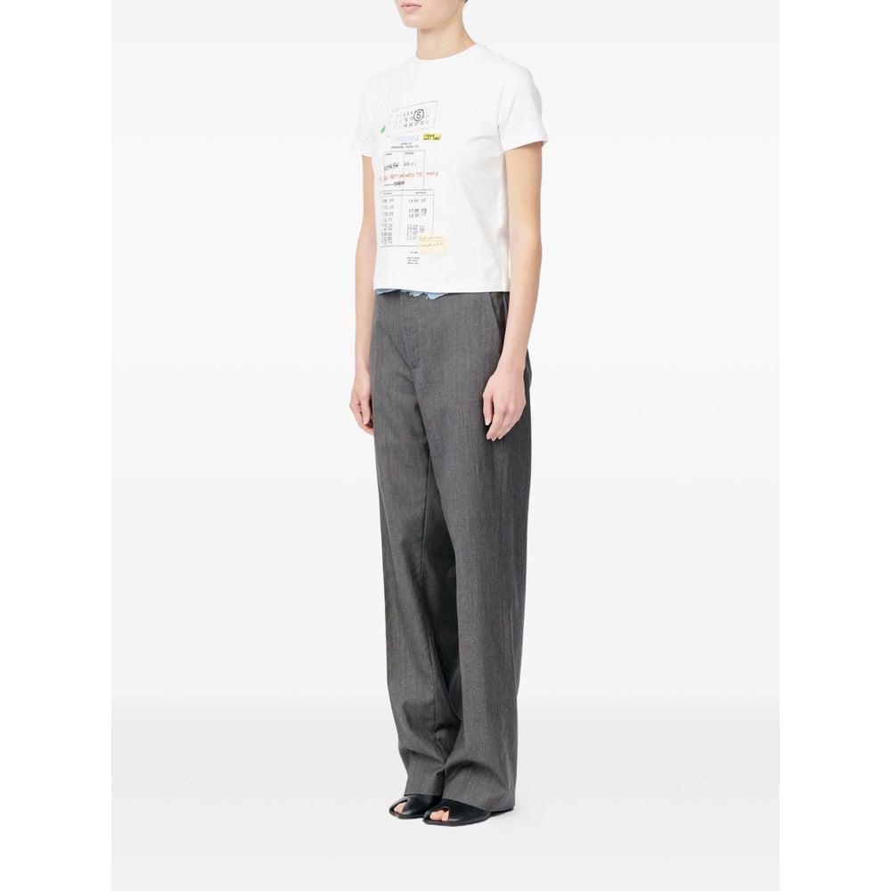 Mm6 Maison Margiela T Shirt - Bianco | dcb36c8320bae309e40137c2bd97d0672486089d