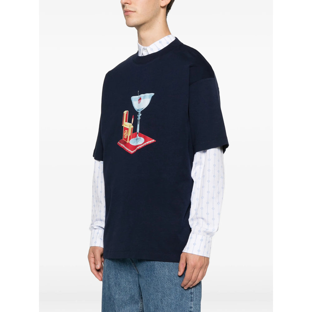 DrôLe De Monsieur T Shirt - Blu | 7a87a83584602113937966861162cdf7ca285b15