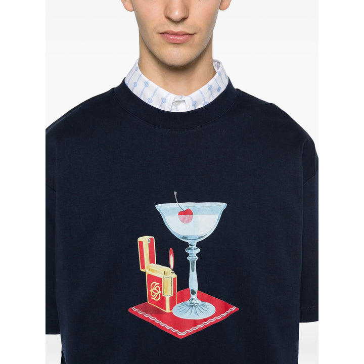 DrôLe De Monsieur T Shirt - Blu | 48e0844ce6e169b3165891a994092bb207df7ce2