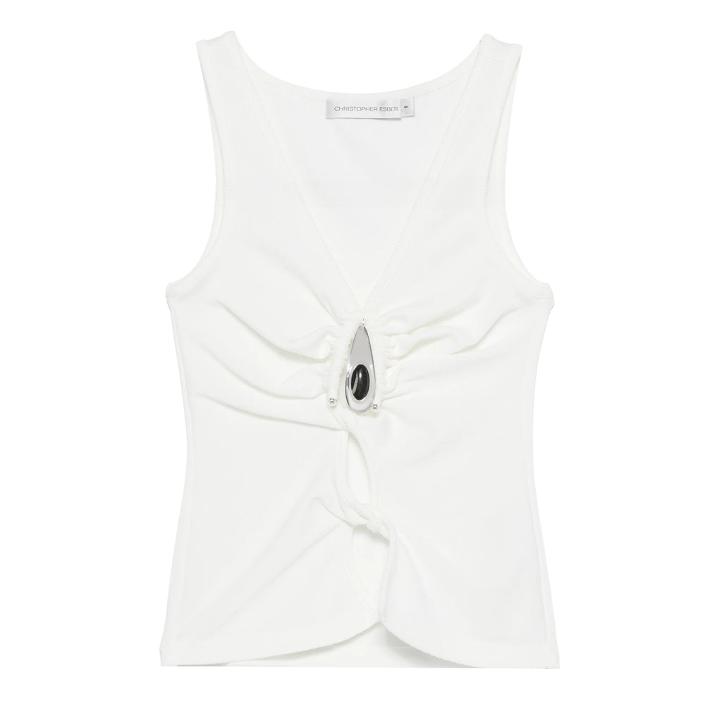 Christopher Esber Top - Bianco | 4c632823431f9493fe3fc6622c92fbfbb8597b4d