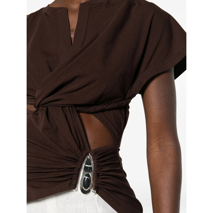 Christopher Esber T Shirt - Marrone | f36879cd15d3da76e1dc45028c97dc57e6baa9a3