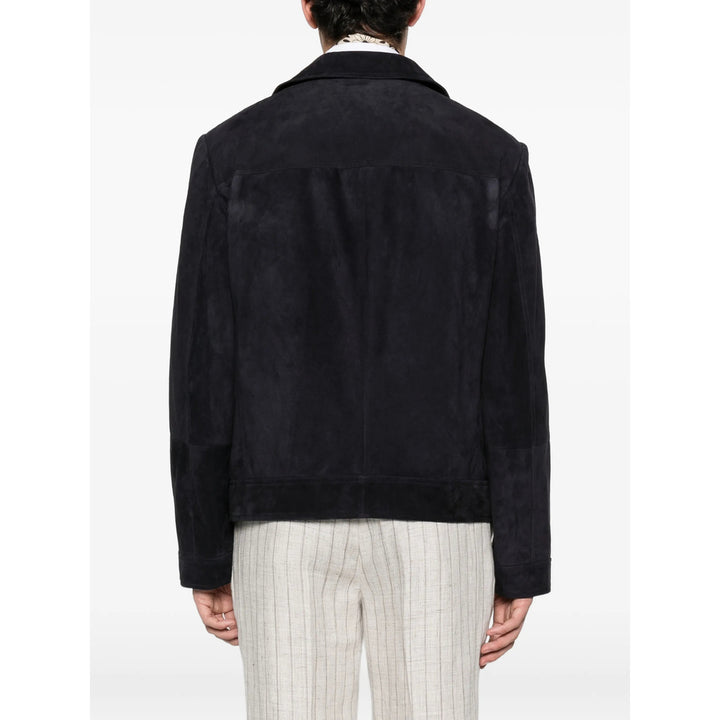 Brunello Cucinelli Leather Outerwears - Blu | 2a0cf7b2115b9505c3f592031420cdb44439ab38