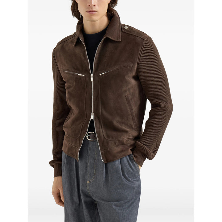 Brunello Cucinelli Leather Outerwears - Marrone | 80141290c02a4941d3a6b49f3348e58f714fab3e