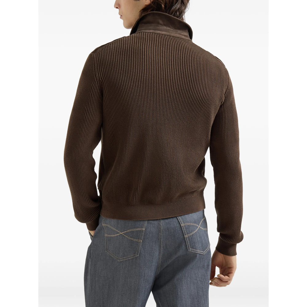 Brunello Cucinelli Leather Outerwears - Marrone | 2f935e28d86e20f7d58f312645280d36c3b40236