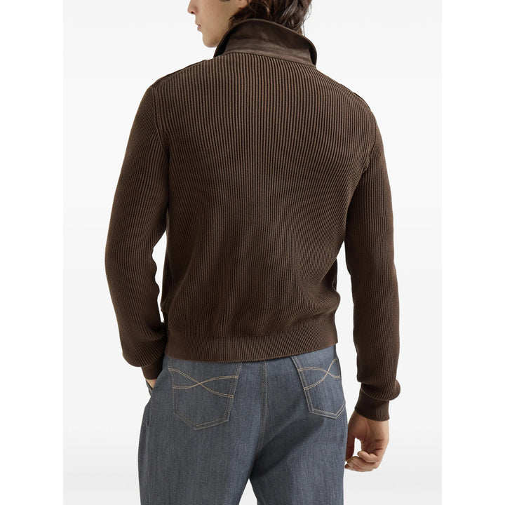 Brunello Cucinelli Leather Outerwears - Marrone | 2f935e28d86e20f7d58f312645280d36c3b40236