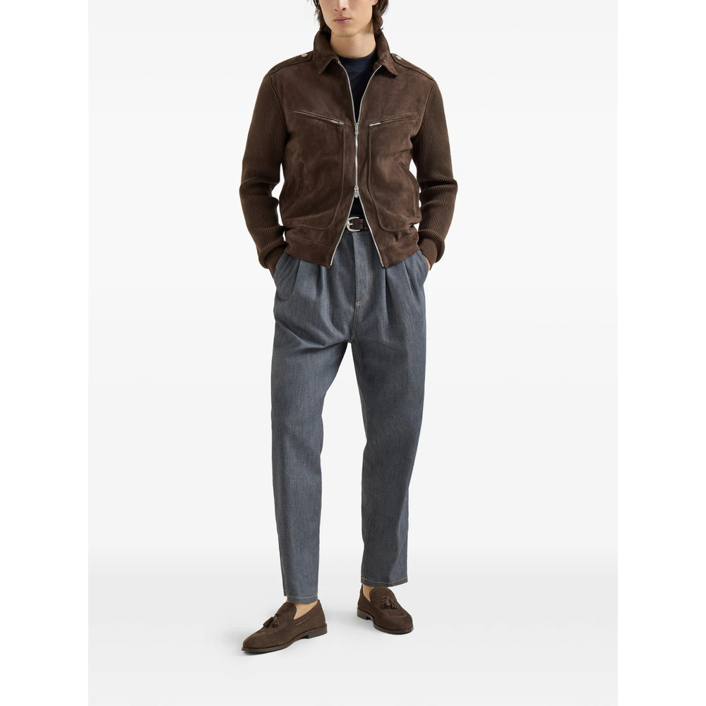 Brunello Cucinelli Leather Outerwears - Marrone | 6012d8936480072b7c74e3d5053aebd8a0882504