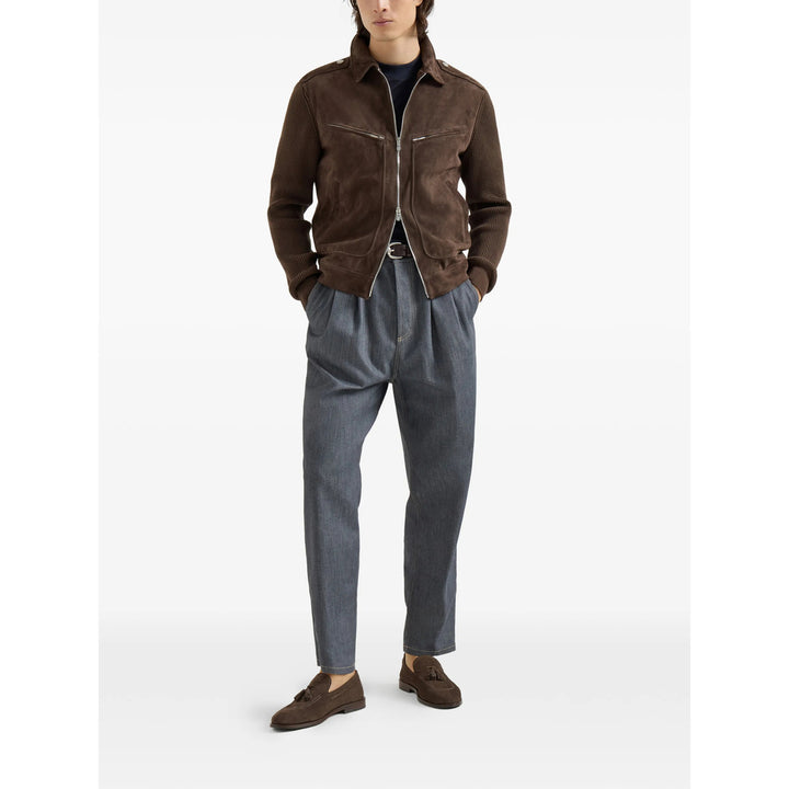 Brunello Cucinelli Leather Outerwears - Marrone | 6012d8936480072b7c74e3d5053aebd8a0882504