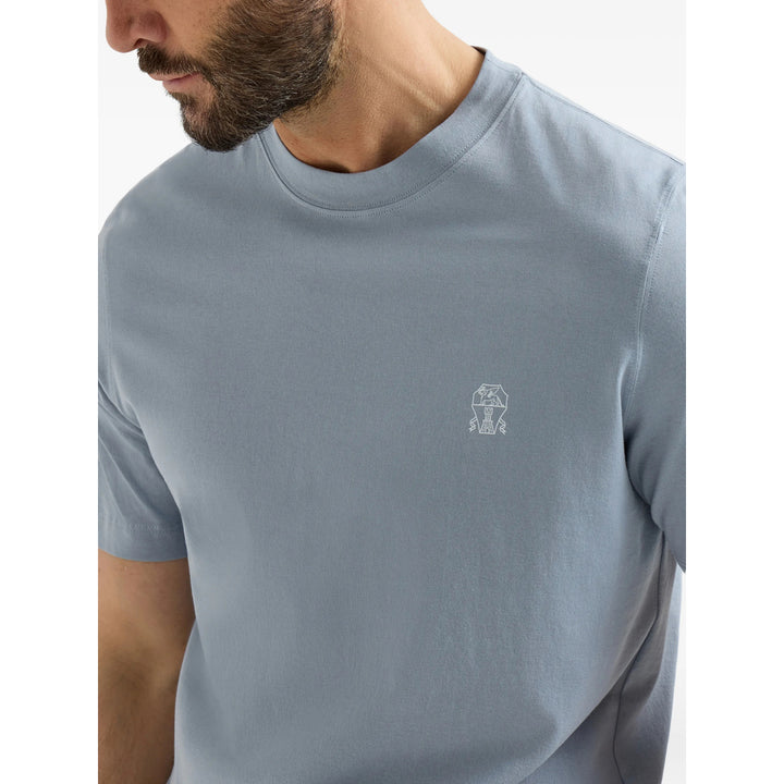 Brunello Cucinelli T Shirt - Blu | e060b19b342f709f52d7dca59d93bdc5437b7530