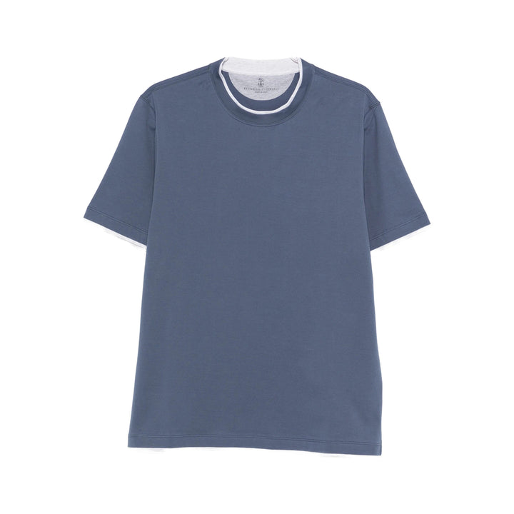 Brunello Cucinelli T Shirt - Blu | 363ae44b4954ef9f5fb700d873cfbdf3c2047fef