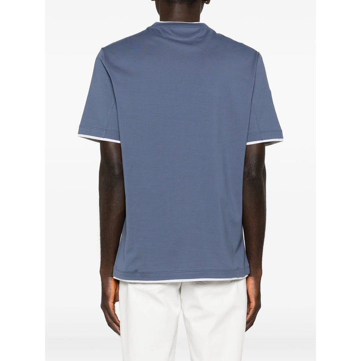 Brunello Cucinelli T Shirt - Blu | f53525c82e835319d8207cd40f4d8b7703d2ef06