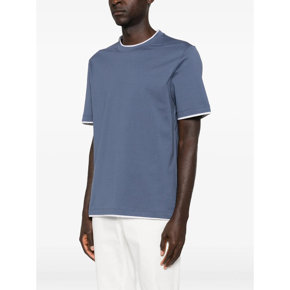 Brunello Cucinelli T Shirt - Blu | 395eba4801dd535c132f49f97c13012b7bcfe48c