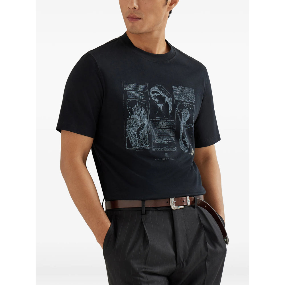 Brunello Cucinelli T Shirt - Nero | f54546d5e406d26a6fa8070ba568cfce6a9b689c
