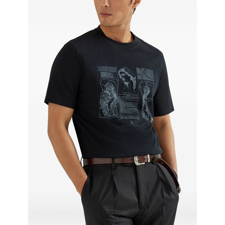 Brunello Cucinelli T Shirt - Nero | f54546d5e406d26a6fa8070ba568cfce6a9b689c