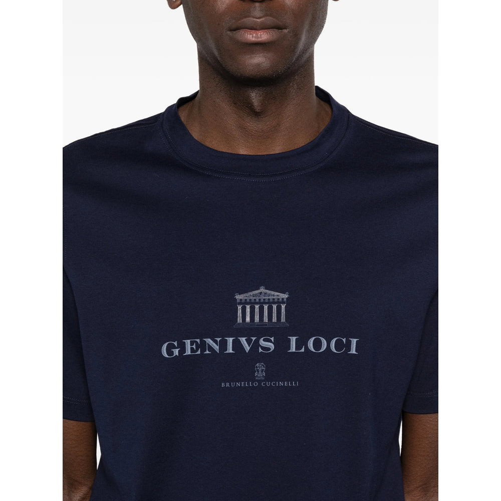Brunello Cucinelli T Shirt - Blu | 5c4a7ec7157006cb817bef3932dafc233defbfe3