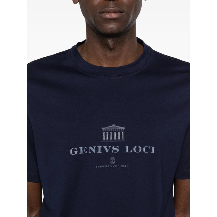 Brunello Cucinelli T Shirt - Blu | 5c4a7ec7157006cb817bef3932dafc233defbfe3